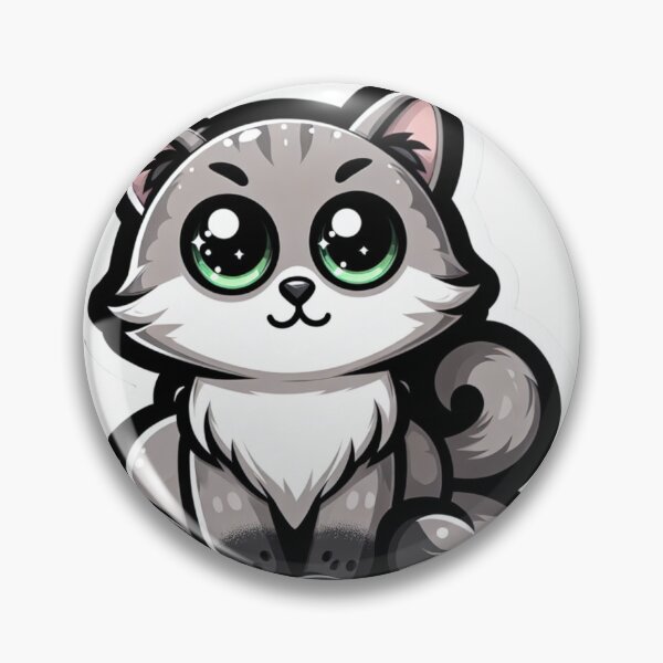 Item preview, Cute Cartoon Cat in Simplified Style: Graceful Curiosity designed and sold by Stickers-4-Fun.