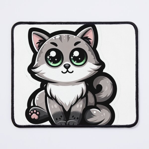 Item preview, Cute Cartoon Cat in Simplified Style: Graceful Curiosity designed and sold by Stickers-4-Fun.