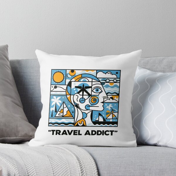 Item preview, Travel Addict – Surreal Minimalist Cubic Art designed and sold by OzzFrequency.