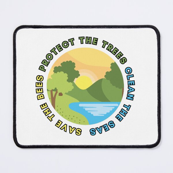Item preview, Save the bees | Protect the trees | Clean the seas designed and sold by PrintyRelatable.