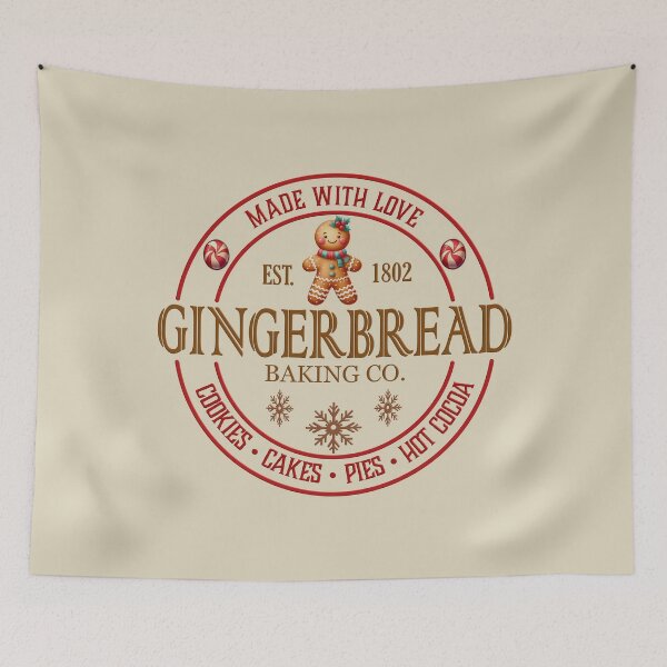 Item preview, Gingerbread and Candy Cane Dreams designed and sold by VibeHiveThreads.