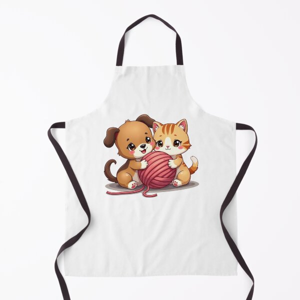 Item preview, cat dog and yarn designed and sold by jkrphoto.