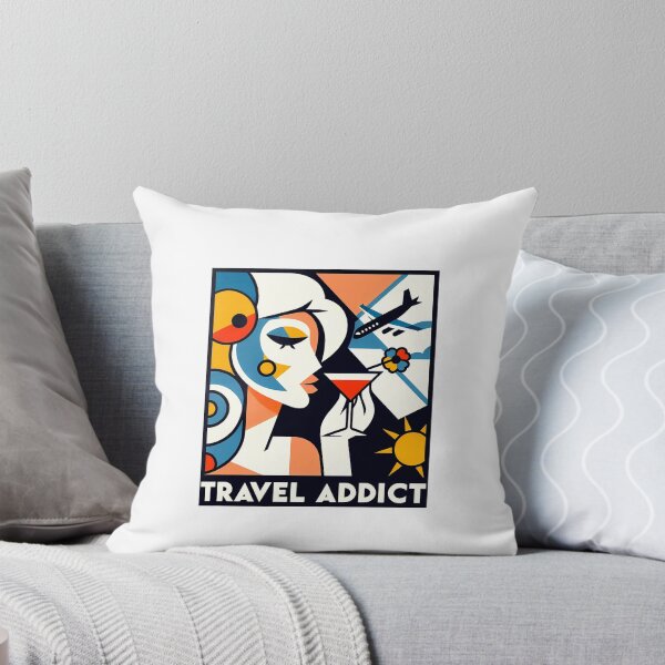 Item preview, Travel Addict – Surreal Minimalist Cubic Art designed and sold by OzzFrequency.