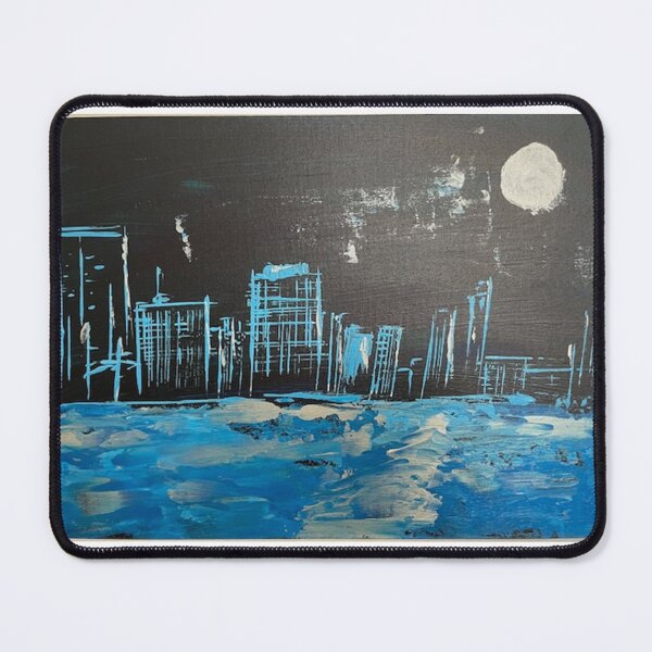 Item preview, Boston skyline in the moonlight designed and sold by artbecomesyou.