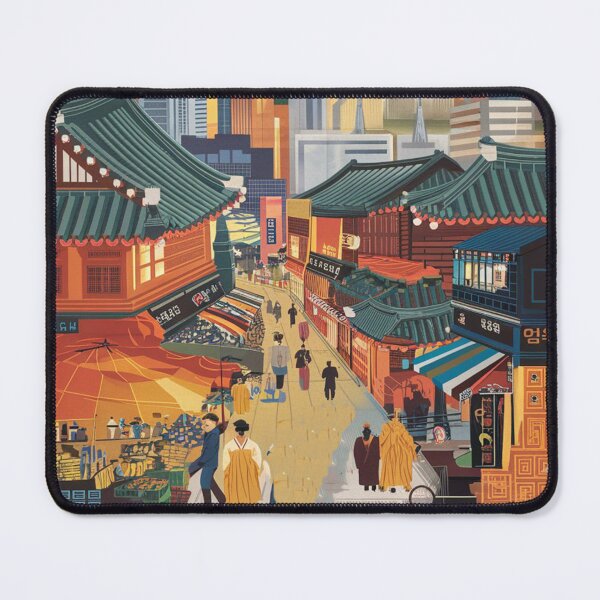 Item preview, Daegu Vintage Travel Poster designed and sold by TravelerRat.