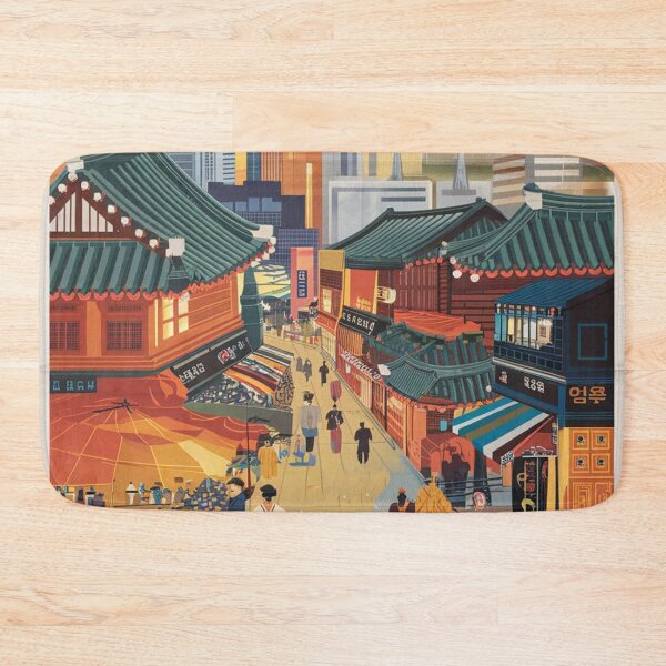 Item preview, Daegu Vintage Travel Poster designed and sold by TravelerRat.