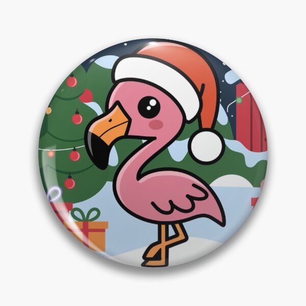 Item preview, Flamingo Snowy Christmas Delight designed and sold by NeatThingLover.