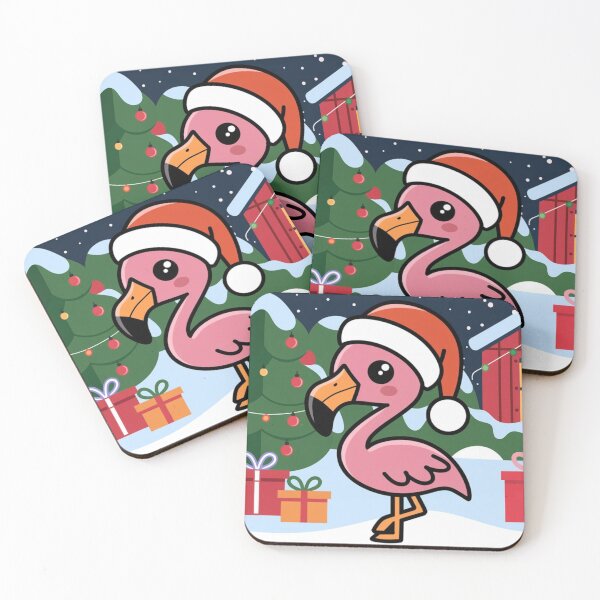 Item preview, Flamingo Snowy Christmas Delight designed and sold by NeatThingLover.