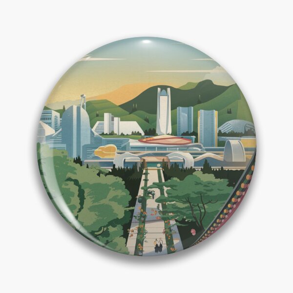 Item preview, Daejeon Vintage Travel Poster designed and sold by TravelerRat.