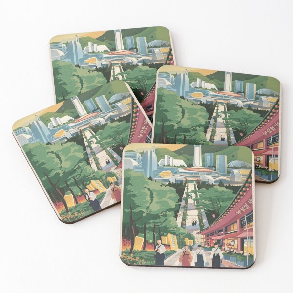 Item preview, Daejeon Vintage Travel Poster designed and sold by TravelerRat.