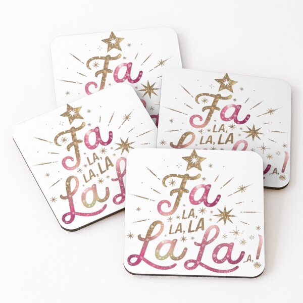 Item preview, Sparkling "Fa La La La La" Christmas Tree Design – Festive Holiday Cheer designed and sold by GemBob Creations.