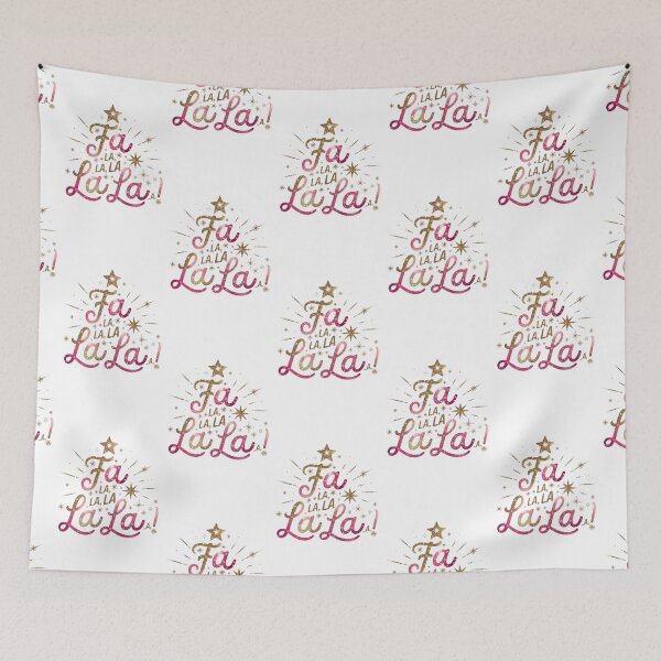 Item preview, Sparkling "Fa La La La La" Christmas Tree Design – Festive Holiday Cheer designed and sold by GemBob Creations.