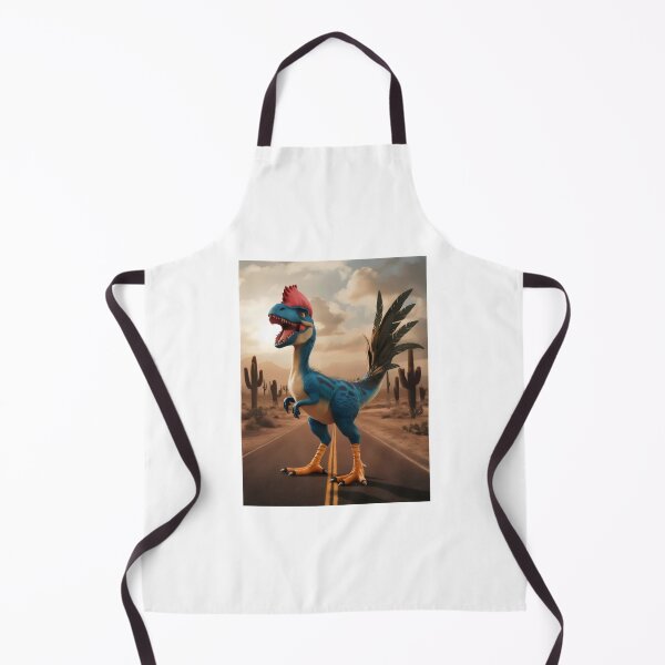 Item preview, Dinosaur on a desert road. designed and sold by MyHappyArtShop.