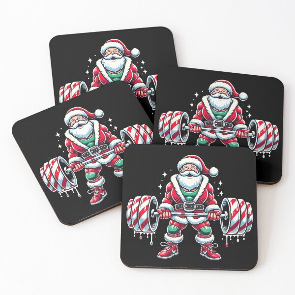 Item preview, Funny Santa Weightlifting Christmas Fitness Gym Deadlift Xmas 2025 designed and sold by ArtByKatti.