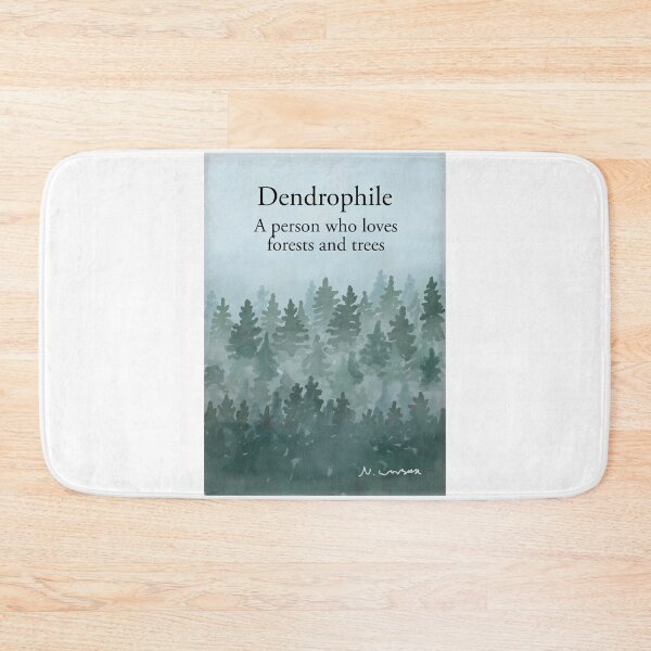 Item preview, Copy of DENDROPHILE a person who loves forests and trees - misty forest scene  designed and sold by Scat the cat.