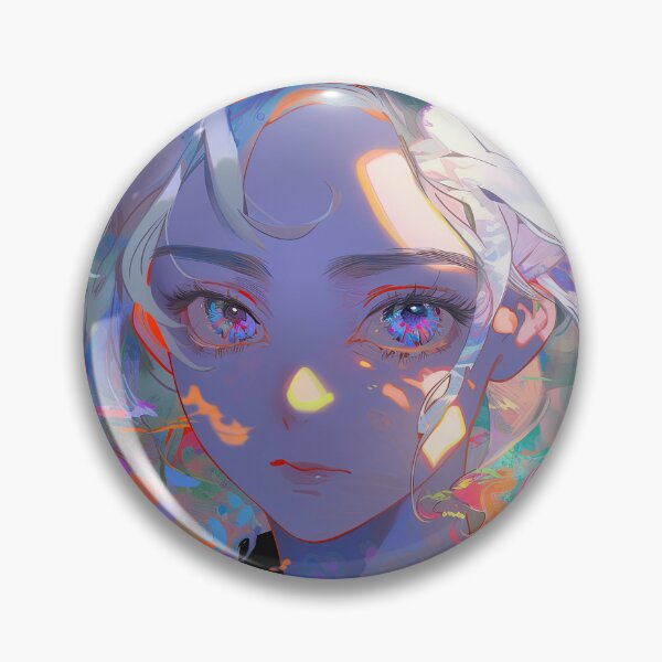 Item preview, Colorful Luminous Glow Anime Girl designed and sold by bubblegoth.