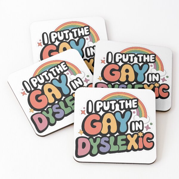 Item preview, I Put The Gay In Dyslexic - A funny gift for those proud to be themselves and love mixing humor with LGBTQ+ pride. designed and sold by ZyziowskyArt.
