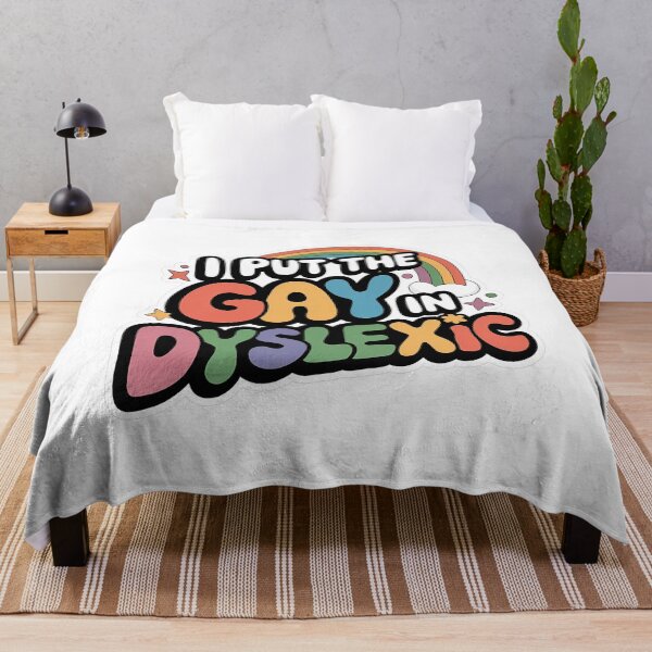 Item preview, I Put The Gay In Dyslexic - A funny gift for those proud to be themselves and love mixing humor with LGBTQ+ pride. designed and sold by ZyziowskyArt.