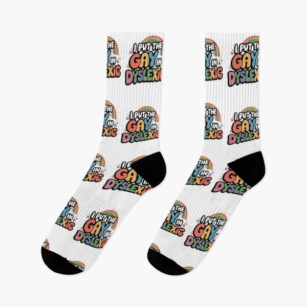 Item preview, I Put The Gay In Dyslexic - A funny gift for those proud to be themselves and love mixing humor with LGBTQ+ pride. designed and sold by ZyziowskyArt.