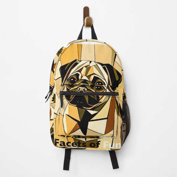 Item preview, Facets Of Fun Geometric Pug Art designed and sold by Cute-Cuddles.