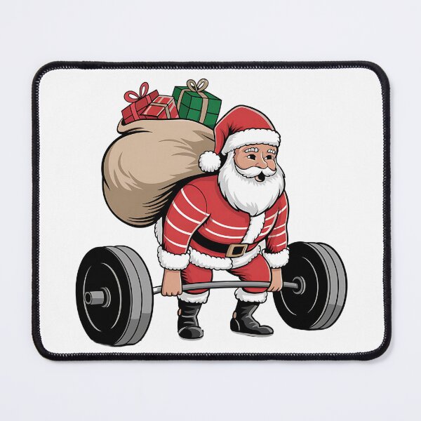 Item preview, Funny Santa Weightlifting Christmas Fitness Gym Deadlift Xmas 2025 designed and sold by ArtByKatti.