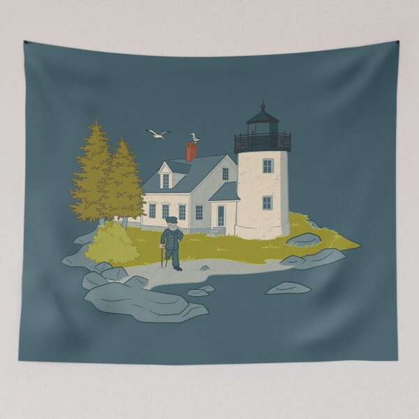 Item preview, Pumpkin Island Light designed and sold by JadaFitch.