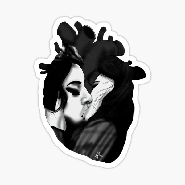 Item preview, Agathario kiss agatha all along black heart designed and sold by baramflowerart.