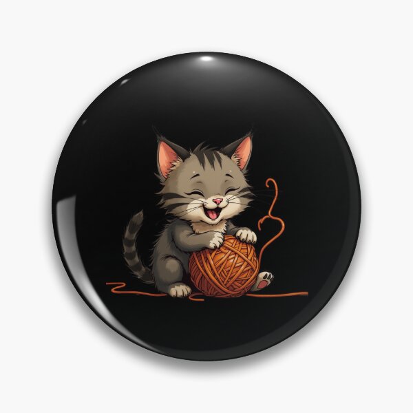 Item preview, cat with yarn designed and sold by jkrphoto.