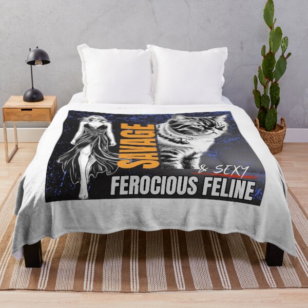 Item preview, Ferocious Feline & Sexy Ferocious Feline, Wild grumpy feline gifts designed and sold by MaFleiva.