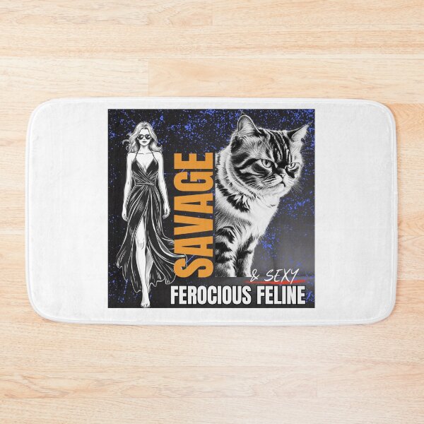 Item preview, Ferocious Feline & Sexy Ferocious Feline, Wild grumpy feline gifts designed and sold by MaFleiva.