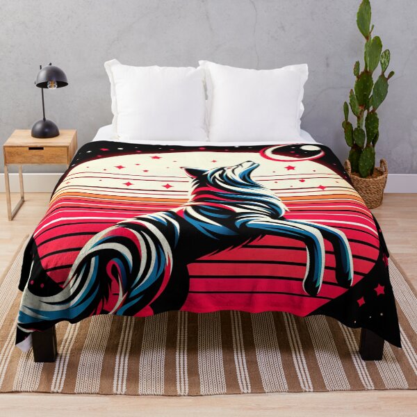 Item preview, Sun and Cosmic Wolf with Stripes, Ai Generated Art designed and sold by ACC .