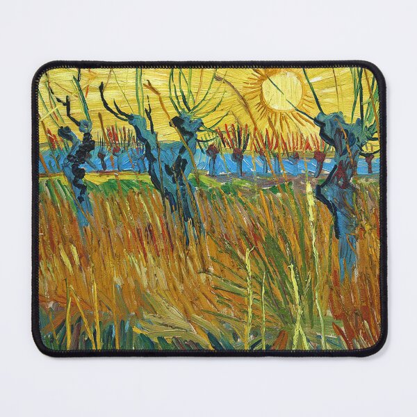 Aperçu de l'œuvre Saules têtards et soleil couchant (1888) de Vincent van Gogh créée et vendue par RickE.