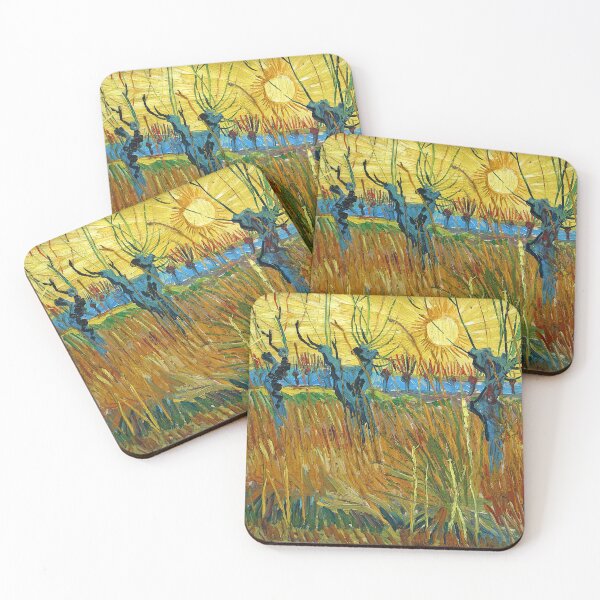 Item preview, Pollard Willows and Setting Sun (1888) by Vincent van Gogh designed and sold by RickE.