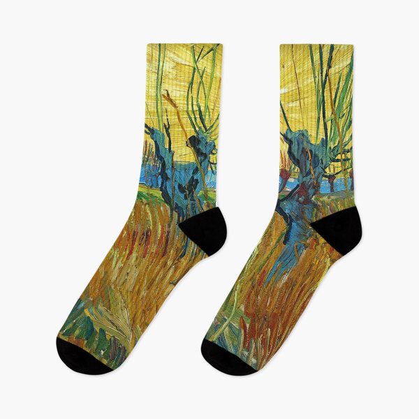 Item preview, Pollard Willows and Setting Sun (1888) by Vincent van Gogh designed and sold by RickE.