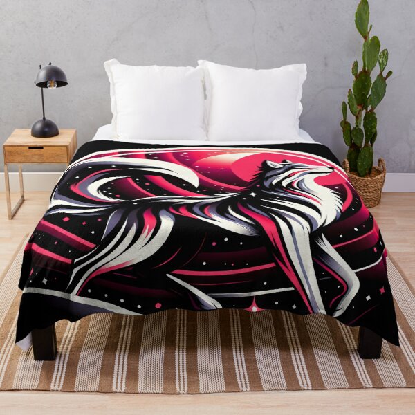 Item preview, Sun and Cosmic Wolf with Stripes, Ai Generated Art designed and sold by ACC .