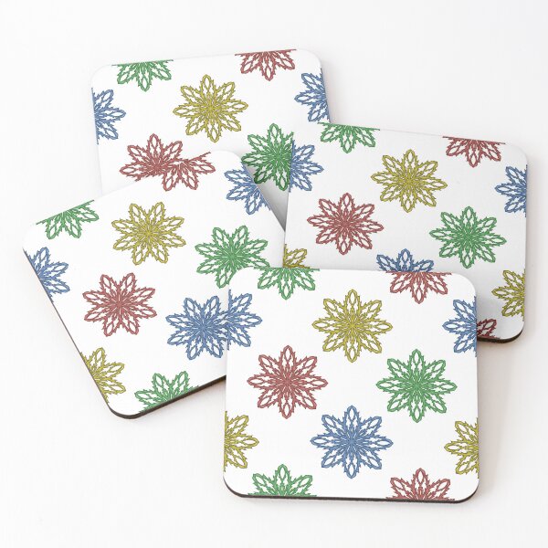 Item preview, Pattern of snowflakes "Inspiration" of different colors designed and sold by Cherevan.