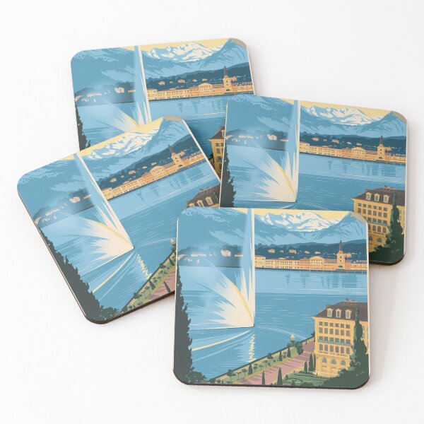 Item preview, Geneva Vintage Travel Poster designed and sold by TravelerRat.