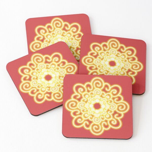 Item preview, Neon effect sun design #3 red background designed and sold by PEB-creative24.