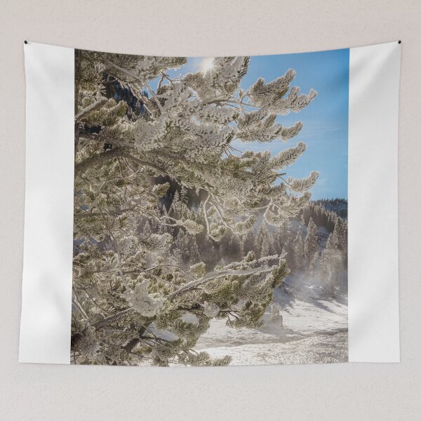 Item preview, Rime Covered Trees with Sunstar Yellowstone National Park 2 designed and sold by PhotoArt by Joan Carroll.