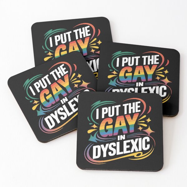 Item preview,  I Put The Gay In Dyslexic - A funny gift for those proud to be themselves and love mixing humor with LGBTQ+ pride. designed and sold by ZyziowskyArt.