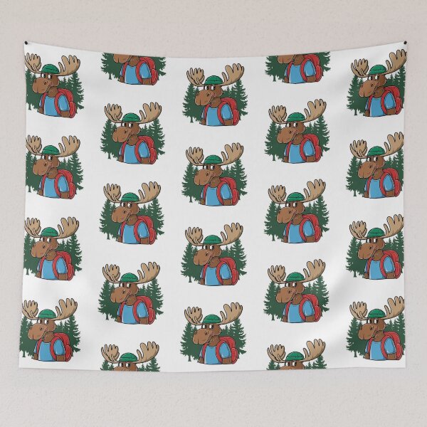 Item preview, Funny Cool Moose Hiker Lover ,Moose Hiking Adventure designed and sold by SOUFIANE1991.