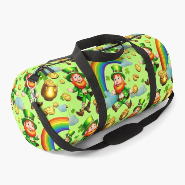 Item preview, Rainbow Riches: A whimsical pattern featuring Jolly Leprechauns, pots of gold, four-leaf clovers, shamrocks, and rainbows, symbolising luck and prosperity. designed and sold by Grang Art Artistic Designs.