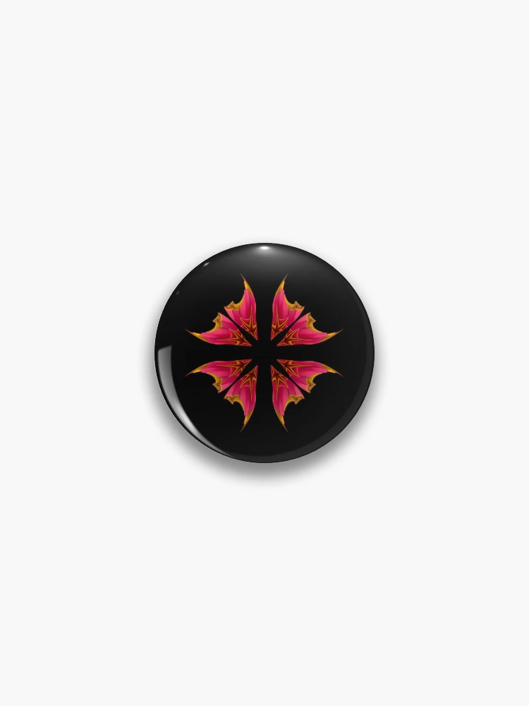 Thumbnail 1 of 3, Pin, Pink Flower Pattern designed and sold by Meo Design.