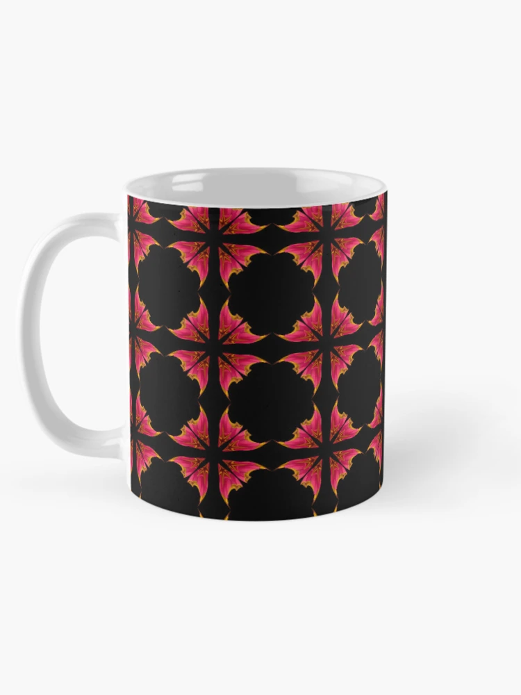 Thumbnail 5 of 6, Coffee Mug, Pink Flower Pattern designed and sold by Meo Design.