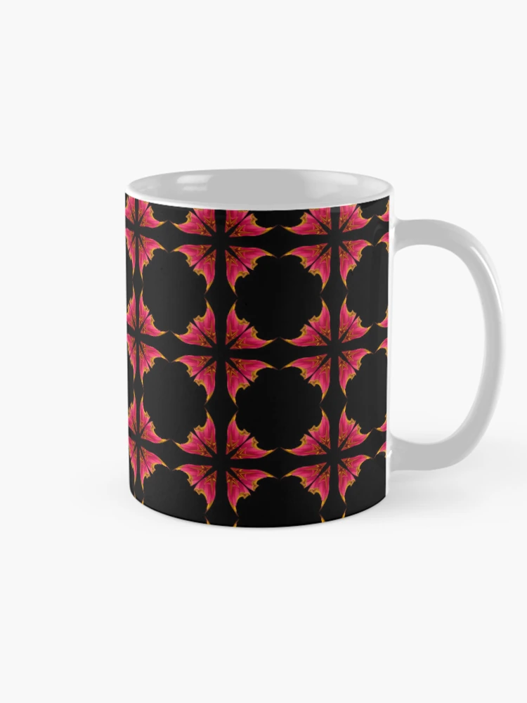 Thumbnail 3 of 6, Coffee Mug, Pink Flower Pattern designed and sold by Meo Design.