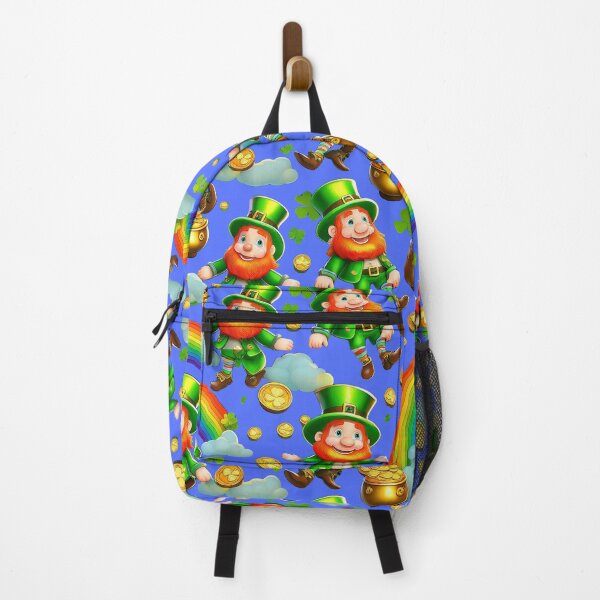 Item preview, Pot of Gold Party: A whimsical pattern featuring Jolly Leprechauns, pots of gold, four-leaf clovers, shamrocks, and rainbows, symbolising luck and prosperity. designed and sold by Grang Art Artistic Designs.