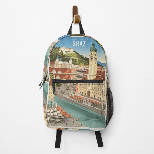Item preview, Graz Vintage Travel Poster designed and sold by TravelerRat.