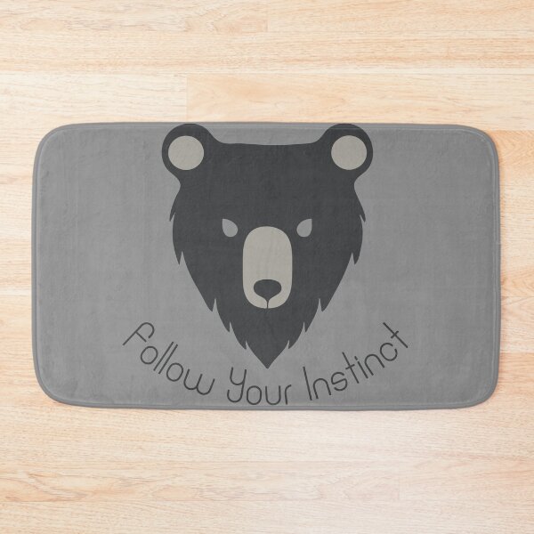 Item preview, Bear "Follow Your Instinct" Logo designed and sold by FabcoDesign.
