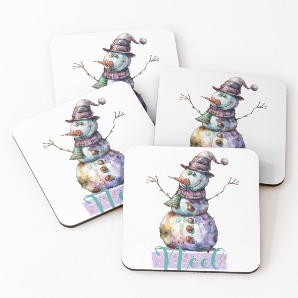 Item preview, Celebrate the Christmas season with a quirky watercolor snowman friend designed and sold by ArtsySnarksy.
