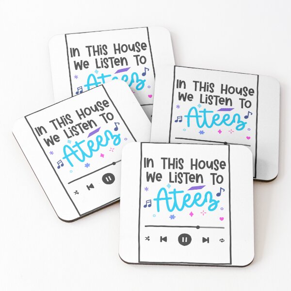 Item preview, In this house we listen to… Ateez designed and sold by natashacole.